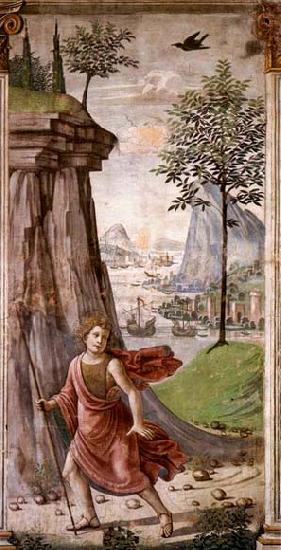 GHIRLANDAIO, Domenico St John the Baptist in the Desert Norge oil painting art
